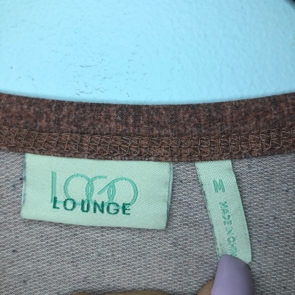 LOGO Lounge Burnt Orange Long Sleeve Asymmetrical Sweater Size Medium - Picture 9 of 12